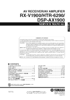 Yamaha DSPAX-1900 - Service Manual 